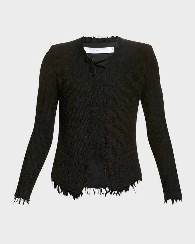 Shavani Open-Front Boucle Jacket